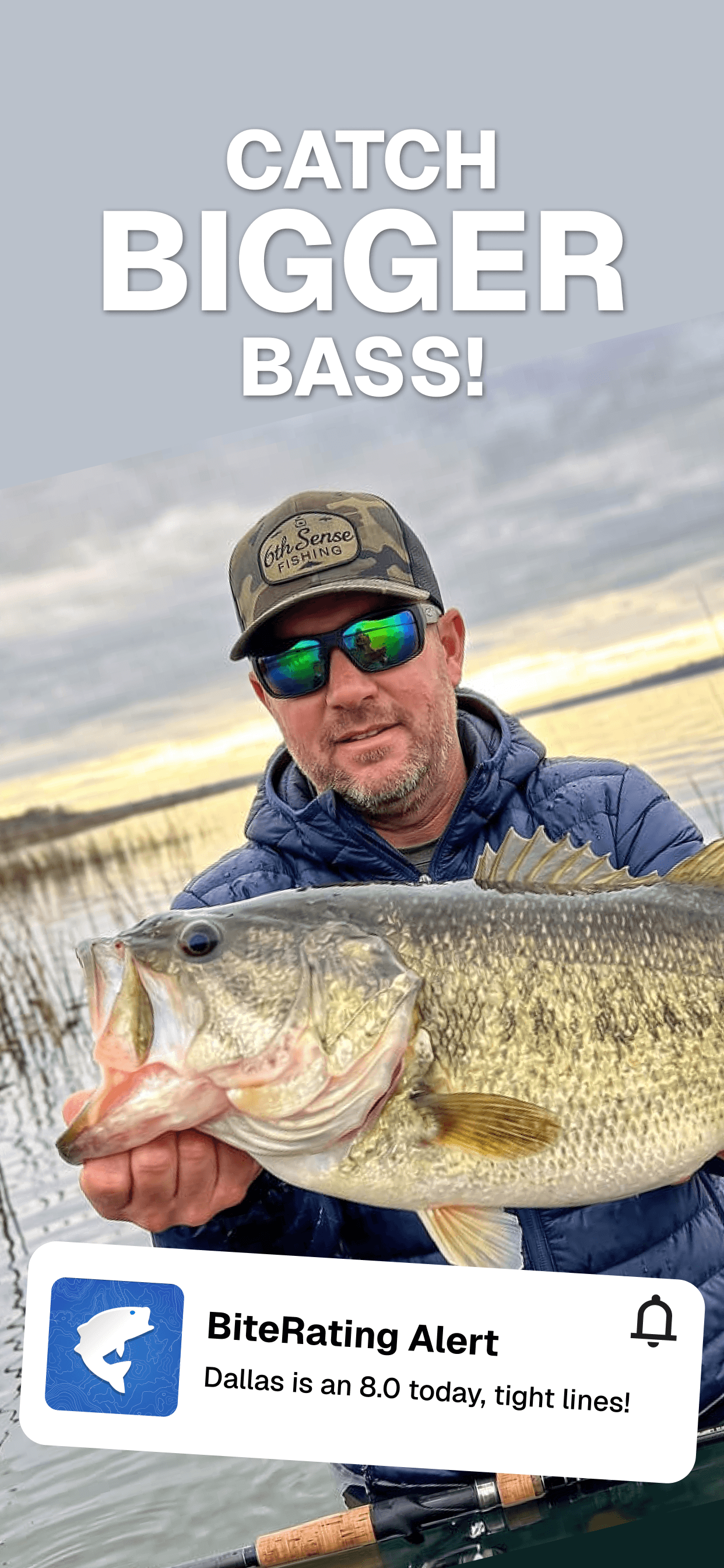 Lock screen alert: Dallas is an 8.0 today, tight lines!